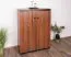 Commode Mojokerto 19 | Noyer & Noir | 121 x 80 x 39 cm | Design moderne et chaleureux