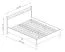 Lit double Braianik 06 en Chêne Wotan / Beige, Surface de couchage : 160 x 200 cm, Sommier à lattes inclus, 92 x 171 x 207 cm, Adapté à la chambre à coucher, Pieds de 36 mm d'épaisseur