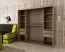 2 mètres de large Armoire avec 2 portes | Couleur: Noir Abbildung
