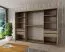 250 cm de large Armoire à portes coulissantes avec 3 portes | 10 casiers | 2 tringles à vêtements | Couleur: Chêne Sonoma Abbildung