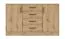 Commodeà quatre tiroirs Hannut 31, couleur : Chêne Artisan - Dimensions : 84 x 140 x 40 cm (H x L x P)