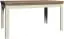 Table de salle à manger extensible Badile 18, couleur : pin blanc / brun - 160 - 203 x 90 cm (L x P)