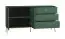 Commode Inari 03, Couleur : Vert forêt - Dimensions : 85 x 160 x 40 cm (h x l x p), avec 2 portes, 3 tiroirs et 2 compartiments