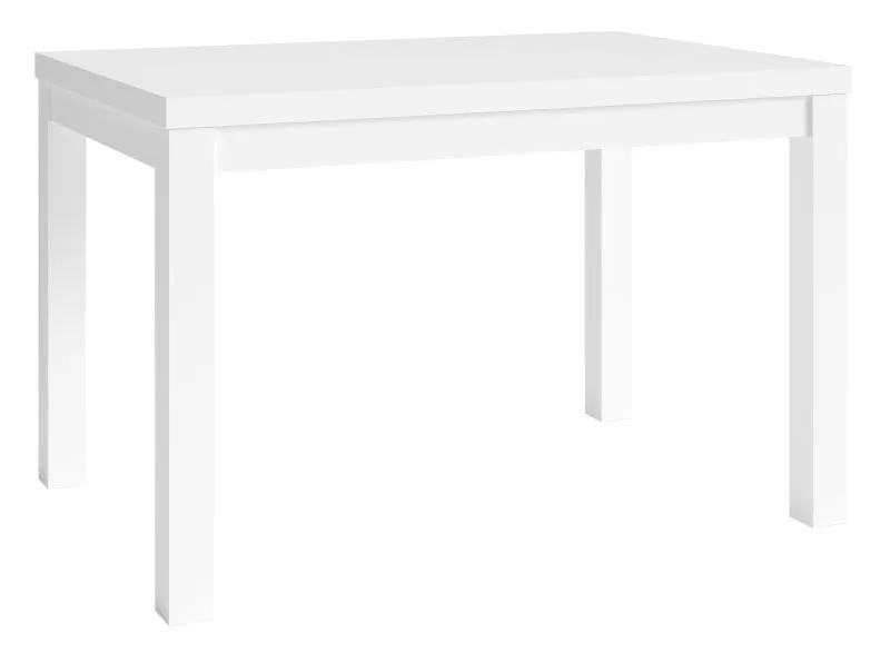 Table de salle à manger Varbas 02, Couleur : Blanc - Dimensions : 120 x 80 cm (L x P)