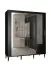 Armoire à portes coulissantes avec suffisamment d'espace de rangement Jotunheimen 272, couleur : noir - Dimensions : 208 x 180,5 x 62 cm (H x L x P)