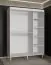Armoire avec deux barres de penderie Jotunheimen 197, couleur : blanc - dimensions : 208 x 150,5 x 62 cm (h x l x p)