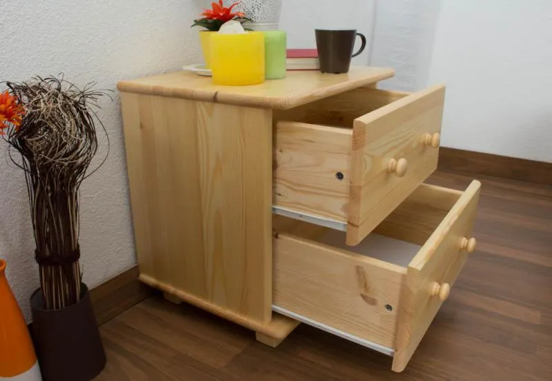 Table de nuit Naturel Pin massif Abbildung