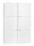 Chambre d'adolescents - Armoire Marincho 38, couleur : blanc - Dimensions : 159 x 106 x 43 cm (H x L x P)