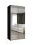 Armoire penderie Korab 116 | Noir | 1 mètre de large | Soft-Close | Rangements optimisés