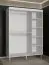 Armoire simple avec deux barres de penderie Jotunheimen 53, couleur : blanc - dimensions : 208 x 250,5 x 62 cm (h x l x p)