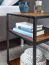 Table de chevet en bois massif Sheesham | 50 x 40 x 35 cm | Style industriel unique | Bois marron & métal noir
