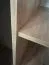 Armoire Mina à portes coulissantes | Noir & chêne | 235,2 x 130 x 60 cm | Façade stratifiée | Gain de place