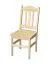 Chaise en bois de pin massif naturel 001 | Finition haut de gamme | 93 x 43 x 45 cm | Dossier ergonomique