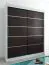 180 cm de large Armoire avec 10 casiers et 2 portes | Couleur: Blanc / Noir Abbildung