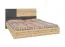 Lit double Apuseni 02 | 160 x 200 cm | Artisan/pin | 2 tiroirs | 2 niches | sommier inclus | tête de lit décorative