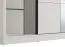 Armoire avec miroir Apatin 04 | Blanc élégant | 3 penderies | Portes coulissantes | 5 compartiments | 215,5 x 205 x 60 cm