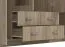 Armoire battante Kovin 02 | 2 portes miroir | 1,6 m largeur | Chêne gris | 11 compartiments | 205 x 160 x 52 cm