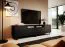 Meuble TV noir Zapopan 127 | Push-to-open | 56 x 200 x 40 cm | 4 compartiments | Finition haut de gamme