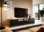 Meuble TV design contemporain Zapopan 125 | Chêne Artisan & Noir | Stable | Push-to-open | 42 x 200 x 40 cm