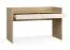 Bureau / 2 tiroirs spacieux / Couleur : Chêne / Beige / Design sobre / Fonction soft-close / Dimensions : 137 x 60 x 86,5 cm / Protection des chants ABS