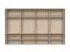 Armoire penderie 8 portes avec cadre LED Neiafu 84 | Kaschmir | 226 x 322 x 60 cm | Soft-Close | 4 tringles