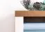 Commode Segnas 05, Couleur : Pin blanc / Chêne brun - 68 x 130 x 43 cm (H x L x P)