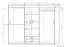 Armoire à portes coulissantes / armoire Kikori 13, couleur : chêne Sonoma - Dimensions : 210 x 200 x 62 cm (H x L x P)