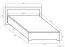 Lit simple ou d’appoint Popondetta 02 | chêne Sonoma | 120 x 200 cm | Design moderne