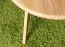 Table à manger ronde en chêne massif naturel Aurornis 73 | 100 x 100 cm | Design moderne et robuste