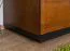 Armoire murale suspendue Postira 17 | Noyer et noir | 120 x 42 x 34 cm | Charnière gauche | Style moderne