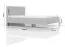 Lit double Vaitele 19 | Anthracite brillant & Noyer | Surface de couchage 160 x 200 cm