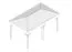 Pavillon Alegre Grande en pin imprégné sous pression - Dimensions : 290 x 490 cm (L x l)