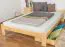 Cadre de lit pour enfants / Lit pour enfant 140 x 200 cm | Bois massif: Pin | Laqué Noisette | incl. sommier à lattes Abbildung