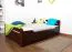 Lit Hêtre massif 120 x 200 cm Brun foncé Abbildung