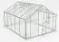 Serre - Verrière Grünkohl XL10, verre trempé 4 mm, Surface au sol : 10,4 m² - Dimensions : 360 x 290 cm (lo x la)