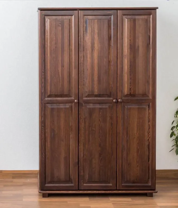Chambre à coucher - Armoire Pin Bois véritable massif Noisette - Dimensions 190 x 120 x 60 cm (H x L x P) Abbildung