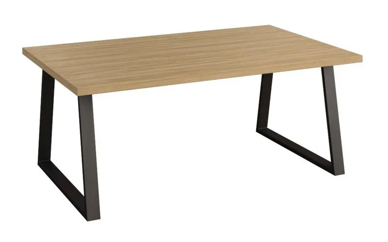 Table basse Kastav 36 | Chêne / Noir | 120 x 80 x 50 cm | Design moderne et harmonieux