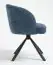 Chaise pivotante Maridi 269, couleur : bleu - Dimensions : 82 x 62 x 62 cm (h x l x p)