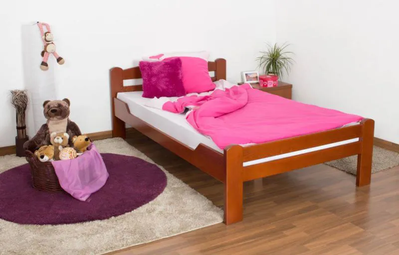 Hêtre Bois massif Lit 120 x 200 cm Cerise Abbildung