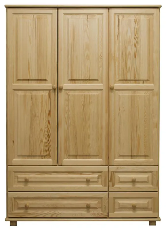 Bois massif-Armoire Pin, Couleur: Naturel 190x120x60 cm Abbildung