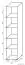 Étagère Garut 19, couleur : Chêne de Sonoma - Dimensions : 194 x 40 x 40 cm (H x L x P)