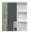 Miroir avec tablette Garim 52, Couleur : Blanc brillant - Dimensions : 89 x 76 x 17 cm (H x L x P)
