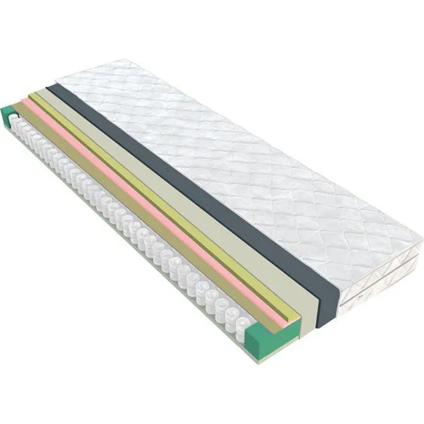 Matelas Maradi 01 avec ressorts ensachés - Surface de couchage : 90 x 200 cm