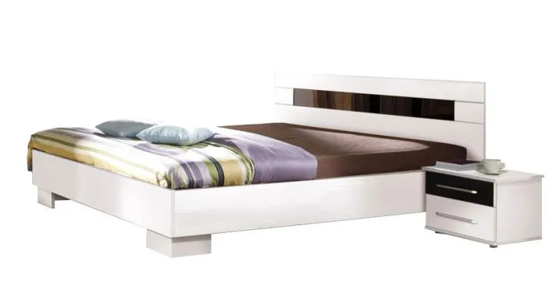 Lit MDF 160 x 200 cm Blanc Abbildung