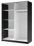 Armoire à portes coulissantes / Penderie Piräus, Couleur : Noir / Chêne artisan - dimensions : 198,5 x 200 x 63 cm (h x l x p)