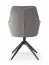 Chaise pivotante Maridi 265, Couleur : Gris - Dimensions : 91 x 49 x 62 cm (h x l x p)
