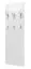 Vestiaire - Patère à crochets série Potes 05, couleur : blanc - 149 x 50 x 7 cm (H x L x P)
