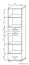 Kikori 17 étagère, couleur : chêne Sonoma - Dimensions : 190 x 50 x 40 cm (H x L x P)