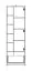 Chambre d'adolescents - Armoire Sallingsund 03, couleur : chêne / blanc / anthracite - Dimensions : 191 x 60 x 40 cm (H x L x P), avec 1 porte, 1 tiroir et 9 compartiments