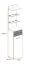 Commode Sviland 12, couleur : chêne Wellington / blanc - dimensions : 200 x 40 x 35 cm (h x l x p), avec éclairage LED